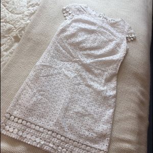 Max Studio White Eyelet Dress